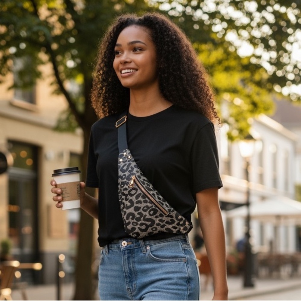 Animal Print Belt Bag